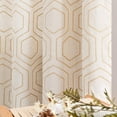 thumbnail image 1 of jinchan Yellow Boho Window Curtains 84 Inch Length 2 Panels Set Linen Textured Light Filtering Curtains Honeycomb Embroidered Des, 1 of 7