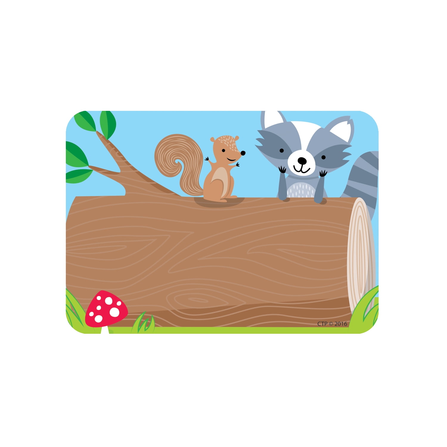 Creative Teaching Press Woodland Friends Name Tag Labels, 36 Per Pack, 6 Packs