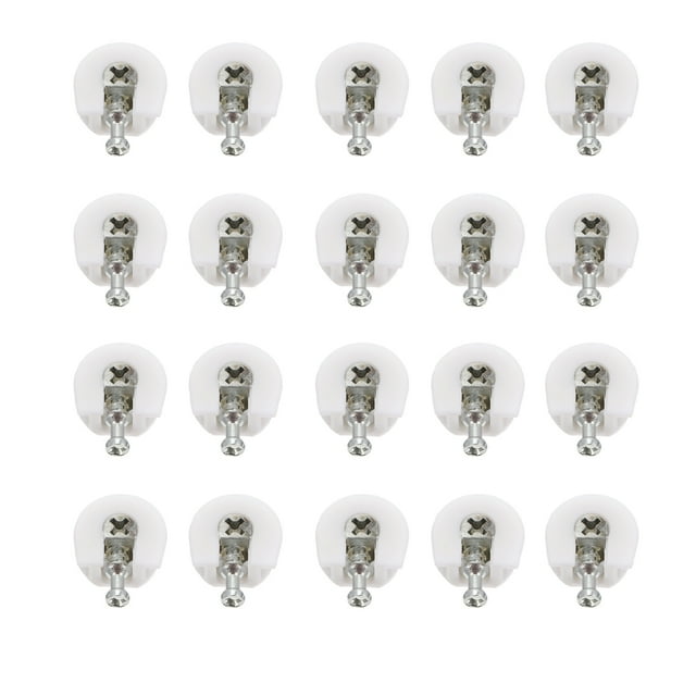 Shisuyan Furniture Connecting Cam Lock Fittings White 100Pack 0.83X0.75In