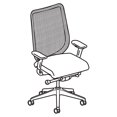 thumbnail image 4 of Nucleus Series Work Chair, Black ilira-stretch M4 Back, Mariner Seat, 4 of 5