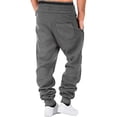 thumbnail image 2 of Liacowi Men Athletic Pants Drawstring Sports Trousers Fall Casual Elastic Waist Pants with Pockets, 2 of 5