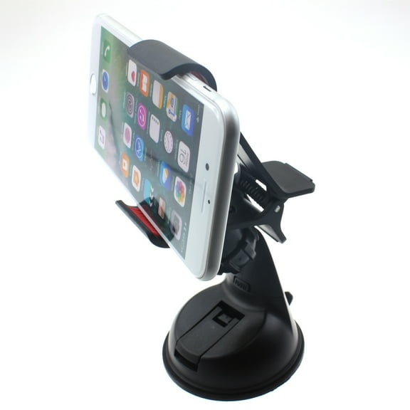 Dash Car Mount for HMD Vibe/Skyline - Windshield Holder Cradle Swivel Dock for HMD Vibe/Skyline