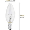 thumbnail image 3 of 10 Pack Screw In Light Bulbs, E14 Candle Bulbs Dimmable, Small Screw Candle Light Bulbs Ses E14, 230v, 3 of 5