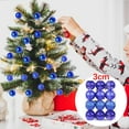 thumbnail image 3 of 24Pcs Christmas Tree Balls Ornaments for Xmas Christmas Tree 30mm/1.18" Shatterproof Christmas Tree Decorations Hanging Ball for Holiday Wedding Party Christmas Decorations Clearance Blue, 3 of 5