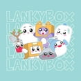 thumbnail image 3 of Lanky Box Confetti Clouds & Character Art Girl's 4-Pack Crew Neck Short Sleeve T-shirt Set-4T, 3 of 7