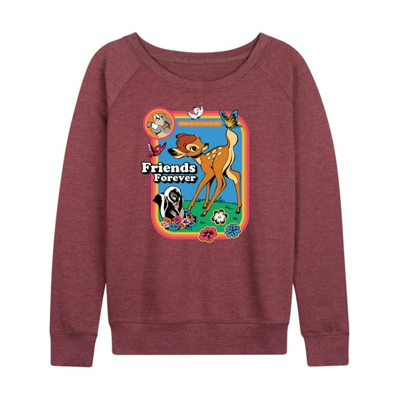 Bambi - Friends Forever - Women's Lightweight French Terry Long Sleeve Shirt