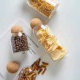 thumbnail image 5 of 3PCS Glass Storage Jars with Cork Stoppers, 17oz/500ml Airtight Containers for Tea, Nuts, Candy, Flowers & Kitchen Storage, 5 of 11