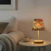 YAZAOO Table Lamp Creative Fiery Elegance Pattern Simple Pattern Night Light