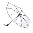 thumbnail image 1 of Rain Umbrellas, Transparent Rain Umbrellas Transparent Large -fold  For Travel Business For Daily Life Use For Girls For Women, 1 of 8