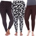 thumbnail image 1 of White Mark Leggings Mignons Extensibles Doux pour Femmes Lot de 3, 1 of 2