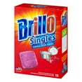 Brillo Singles Steel Wool Soap Pads, Red, 15 Ct