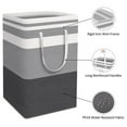 thumbnail image 3 of Cesta de lavandería con asa portátil impermeable, cesta de lavandería grande plegable de 75L, utilizada para máquina clasificadora de ropa de juguete, 3 of 6