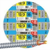 Southwire 50 Ft. 12/3 AC Armored Cable Electrical Wire 55275022