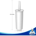 thumbnail image 3 of MR.Siga Toilet Bowl Brush and Holder for Bathroom, White, 1 Pack, 3 of 10