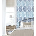thumbnail image 6 of NextWall Blue Lagoon Two Toned Palm Peel and Stick Wallpaper, 6 of 8