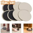 thumbnail image 1 of Neinkie 16Pcs Furniture Sliders, Sliders for Furniture Legs, Furniture Carpet Moving Pads, Heavy Duty Chair Leg Floor Protectors Movers Coasters for Hardwood Floor, Reusable Round Glides Glider, 1 of 7