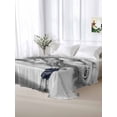 thumbnail image 5 of Dinosaurs Boy Queen Size Flat Sheet, Wrinkleproof & Fadeproof Cooling Flat Bed Sheet Only, Gray Funny Cartoon Forest Animals Breathable Soft Bedding Top Sheets 90 x 102 Inches, 5 of 8