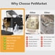 thumbnail image 5 of Arenero de acero inoxidable con tapa tamaño XXL extragrande para gatos grandes fácil de limpiar con pala incluida laterales altos antifugas de orina a, 5 of 7