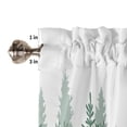 thumbnail image 5 of Tier Curtains 45 Inches Long, Green Ombre Window Treatment Curtain Drapes, Primeval Forest Modern Abstract Art Aesthetics Window Half Privacy Curtains for Bedroom Bathroom, 42"x45", 2 Panels, 5 of 7