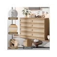thumbnail image 4 of Eastvita Commode Double à 8 Tiroirs pour Chambre - Commode Moderne en Rotin et Bois, 4 of 6