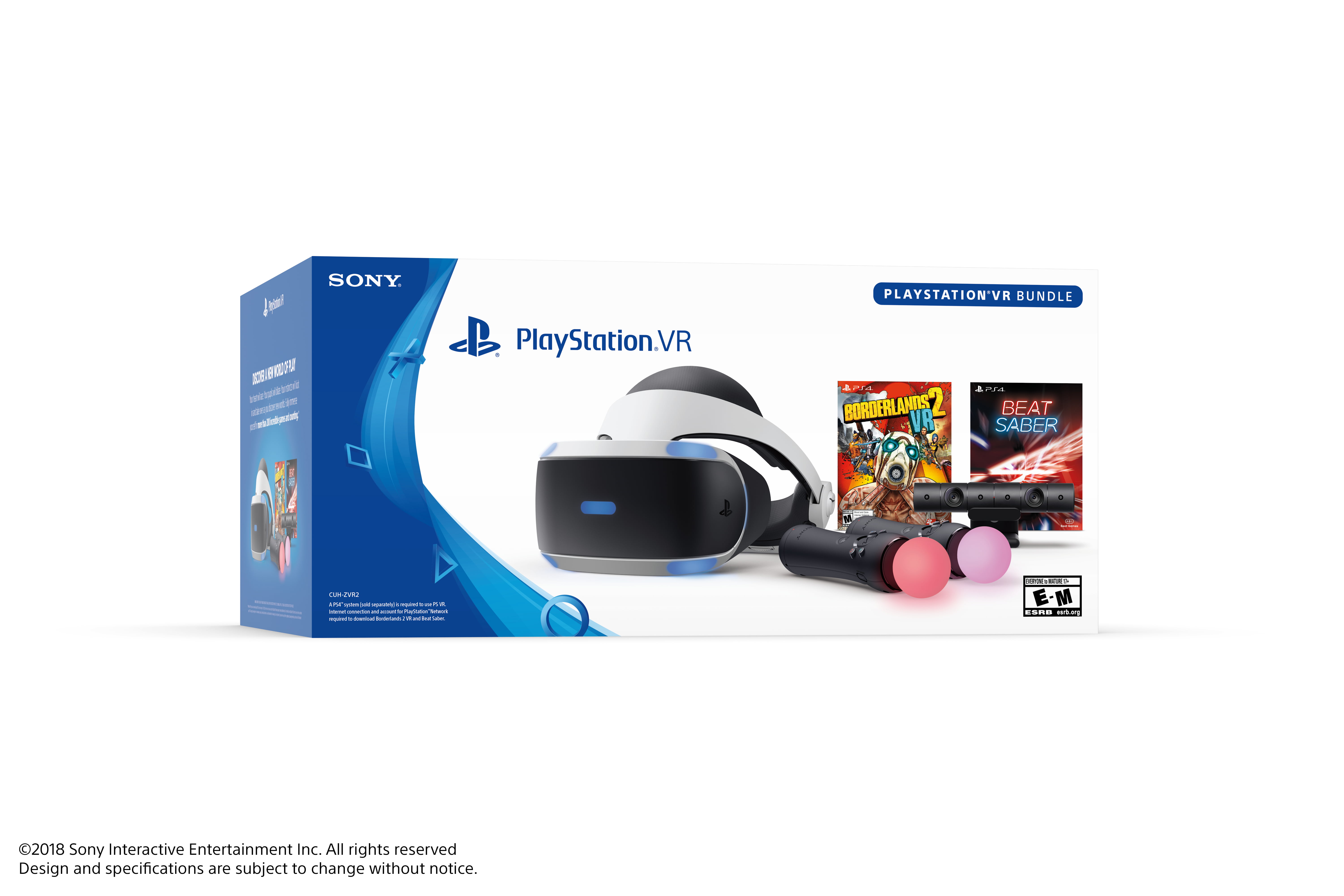 Sony Playstation 4 Psvr Headset With Borderlands 2 Beat - roblox studio camera wont stop moving