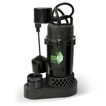 Eco-Flo SPP33V 1/3 HP 3600 GPH Thermoplastic & Aluminum Sump Pump & Float Switch