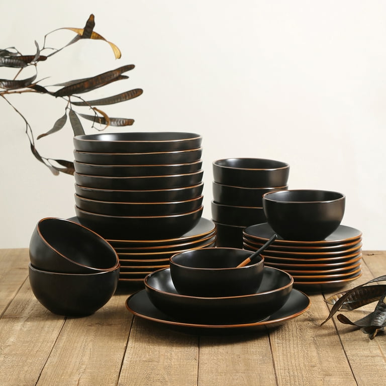 Stone + Lain Brasa Stoneware Dishware Set, 32-Piece Service for 8