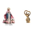 thumbnail image 1 of Adorno acrílico para pareja, de pie, decorativo de mesa con base, ideal para fiestas, hogar, estantería, festivales, dormitorio, escultura para enamor, 1 of 8