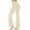 Beige, variant on Wide Leg Flowy Pants Womens Flare Yoga Pants with Pockets, High Waisted Bell-Bottom Leggings Pants, Seamless Boot Cut Workout Pants Beige S