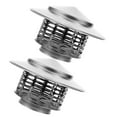 thumbnail image 2 of Stainless Steel Chimney Rain Cover Protector Cap for Home Silver Easy to Install 2 Pieces, 2 of 9