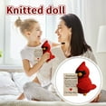 thumbnail image 6 of Emotional Support Cardinal Crochet Bird, Positive Amigurumi Handmade Stuffed Animal with Heartfelt Message Card, Desktop Ornament Home Decor Gift for Friends Family Lovers, 6 of 6
