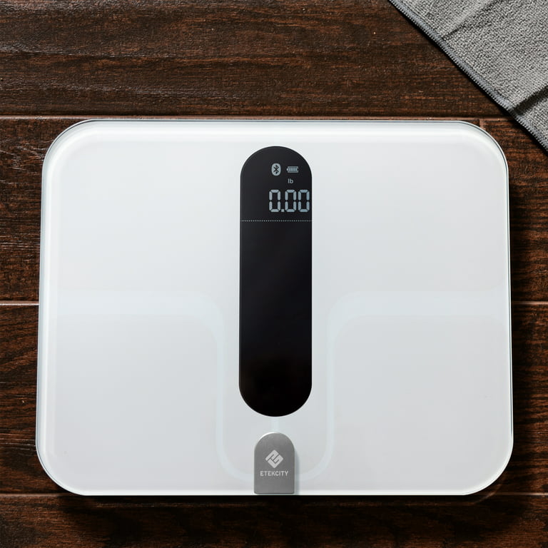 Etekcity Smart Body Weight Scale with Wireless Technology, White