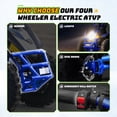 thumbnail image 3 of IVFJFV Powered 4 Wheeler, Electric 4 Wheeler with Dual Speed Adjustment,36V Four Wheeler Max 15 MPH, Front & Rear Shock Absorbers, All-Terrain Tires and Safety Disc Brake,GREEN, 3 of 12