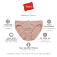 thumbnail image 6 of Hanes Womens Underwear 10-Pack, Cotton Brief Panties, Moisture-Wicking Underwear, White, 6 of 6