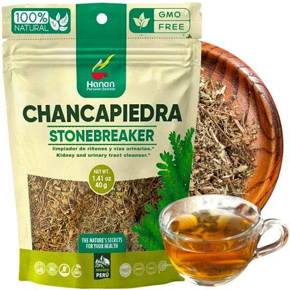 Chanca Piedra Loose Leaf 1.4oz - Stonebreaker Herbal Tea 40g Dried Vegan Leaves 100% Natural Chancapiedra Grown in Peru by Hanan