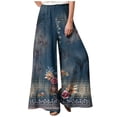 thumbnail image 2 of Ichuanyi liquidación de mujeres versátil barril recto recto cintura alta impresa pantalones de piernas anchas holgadas grandes pantalones casuales ICHUANYI WER2023082209491, 2 of 5