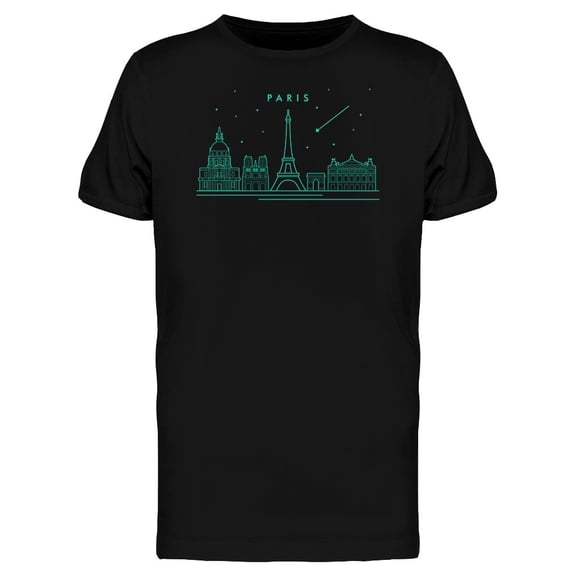 Paris Tourism Graphic Tee Men's -Image by Shutterstock