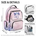 thumbnail image 7 of Yspwyqan Purple Axolotl Kids Backpack for Girls, Pink Blue Marble Lightweight School Backpack, Multi-Pocket Fits 15.6 Laptop, Adjustable Straps for Primary Middle School Back to School, 7 of 7