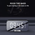 thumbnail image 4 of XGFHYJEH Alarm Clock, Digital clocks, Atomic Clocks, Alarm Clock with Usb Charge Port, Small Smart Bedside Tabletop Clock with Large LED Display & Wireless Bluetooth Speaker, 4 of 7