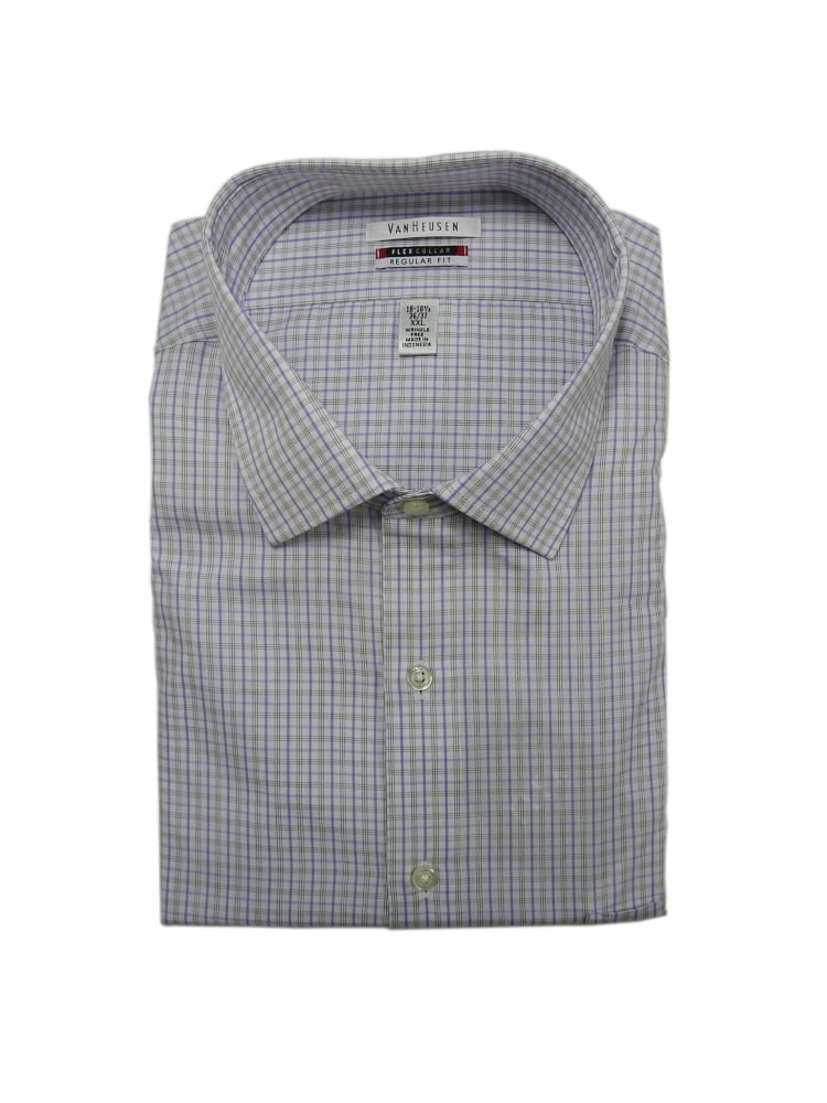 IKE BEHAR Men's Gray/Purple Multi Check Dress Shirt
