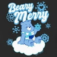 thumbnail image 2 of Toddler's Care Bears Christmas Grumpy Bear Beary Merry Snowflake  Graphic Tee Black 4T, 2 of 3