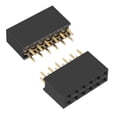 thumbnail image 3 of 50Pcs 2.54mm Pitch 2x6-Pin 2 Row Straight Connector Female Pin Header Strip, 3 of 3