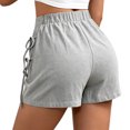 thumbnail image 6 of Womens High Waisted Skort A-Line Wrap Mini Skirt with Shorts Side Tie Cotton Skorts Summer Gray XXXL(XXXL), 6 of 7