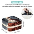 thumbnail image 5 of Christmas Snowman Retro Travel Portable Square Jewelry Boxes Display Case - Travel Organizer for Girls and Women, 5 of 6