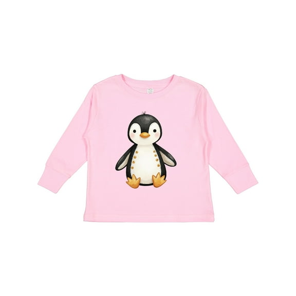 Inktastic Baby Penguin Boys or Girls Long Sleeve Toddler T-Shirt