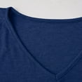 thumbnail image 6 of FRSASU Womens Summer T-Shirts Short Sleeve V Neck Dolman Tops with Side Shirring Loose Fit Shirts Spring Fashion Blue, 6 of 9