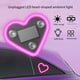 thumbnail image 3 of Luz Ambiental LED para Coche, Diseño de Corazón Solar de Neón para Ventana Triangular o Trasera, Luz Rosa., 3 of 5