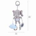 thumbnail image 3 of Kiddiway Baby Hanging Teether Toy with Soothing - Cute Plushies & Plush Figurine, Baby Car Toys & Stroller Toys, BPA-Free Teether, Sensory Play, Crib Stroller Attachable, Newborn,a, 3 of 5