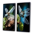 thumbnail image 3 of Designart "Insects in Flight White Dragonfly" Dragonfly Framed Wall Art Set Of 2 - White Animals Framed Wall Art Set Of 2, 3 of 7