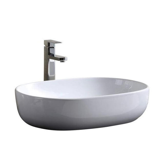 Fine Fixtures MV2316TE Vitreous China Oval Shape Vessel Sink